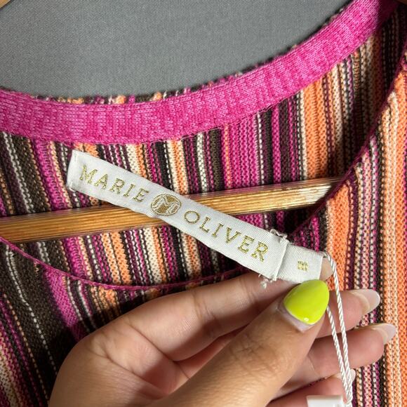 Marie Oliver Kenyon Dress Meadow Stripe Size M NWT - Picture 6 of 6